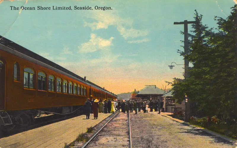 Ocean Shore Limited Railroad At Seasidec Oregon