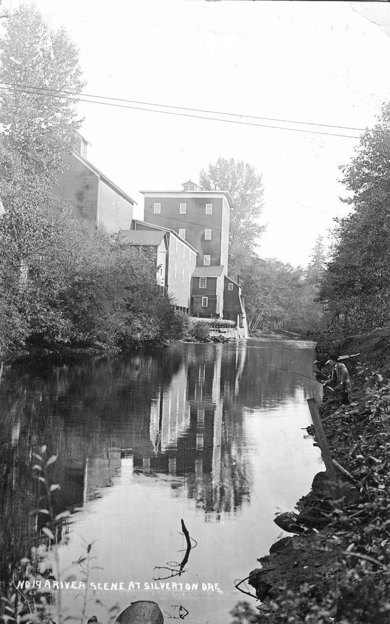 Mill On Silver Creek At Silvertonc Oregon