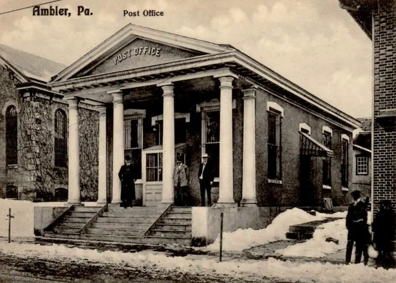 Ambler Pa Post Office Postcard