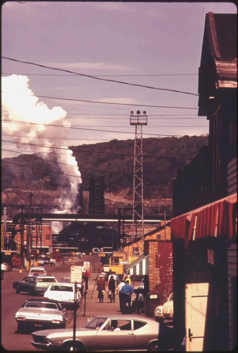 Street In Clairtonc Pennsylvaniac Miles South Of Pittsburgh