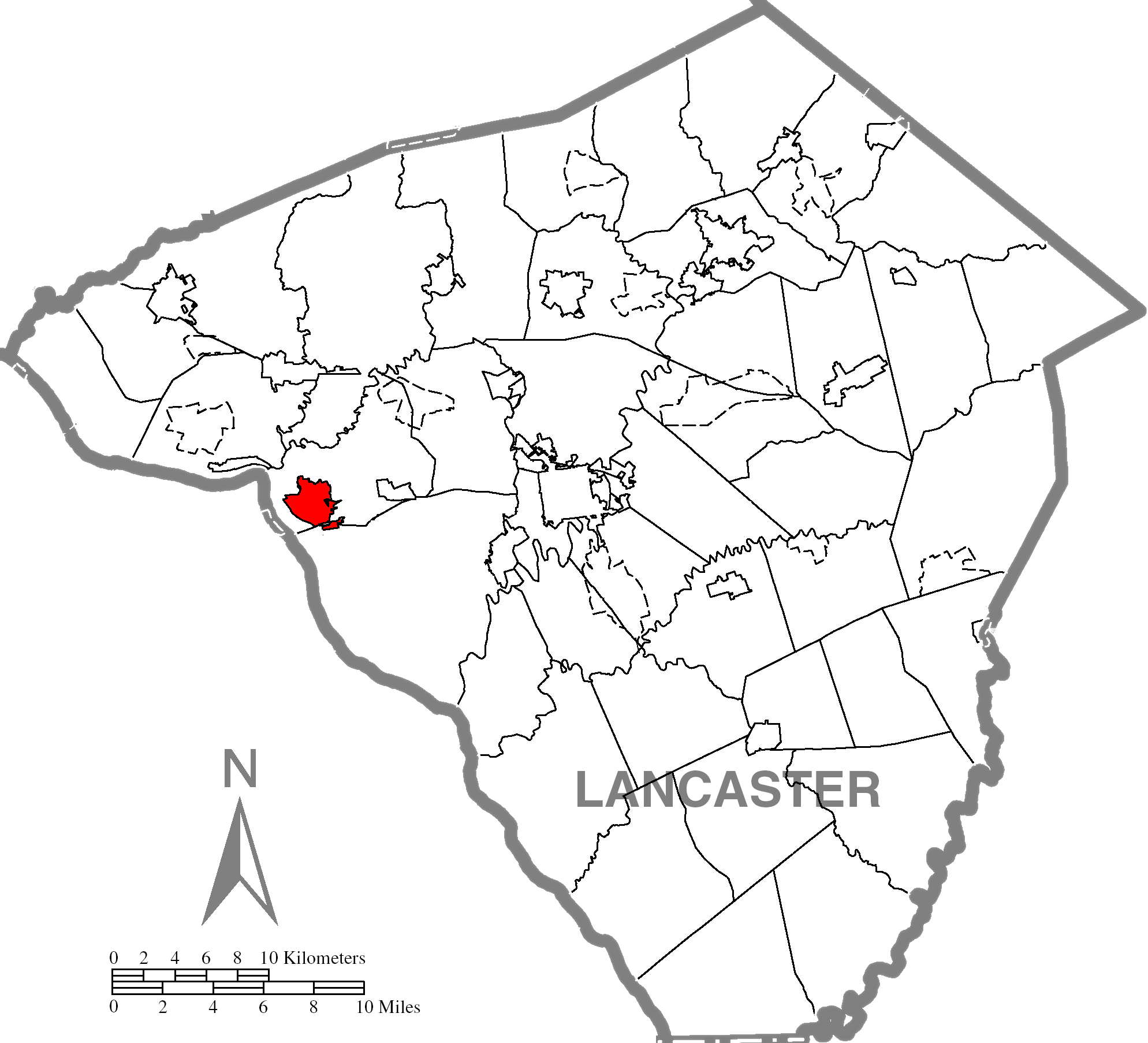 Columbiac Lancaster County Highlighted