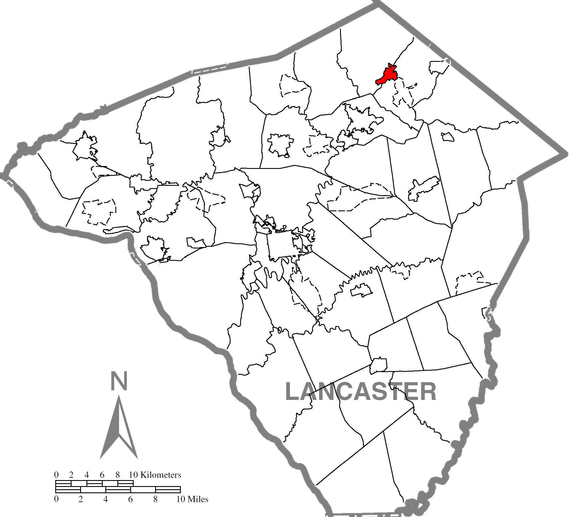 Denverc Lancaster County Highlighted