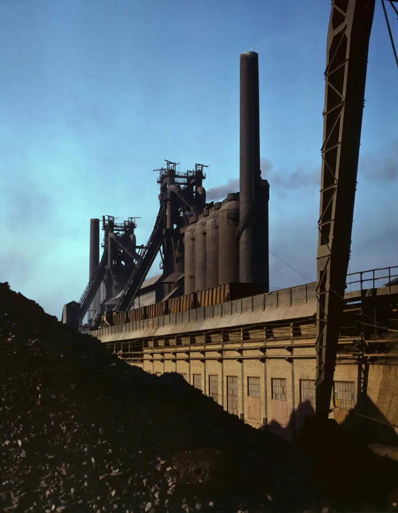 Blast Furnaces And Iron Ore At The Carnegie Illinois Steel Corporation Millsc Etnac Pennsylvania