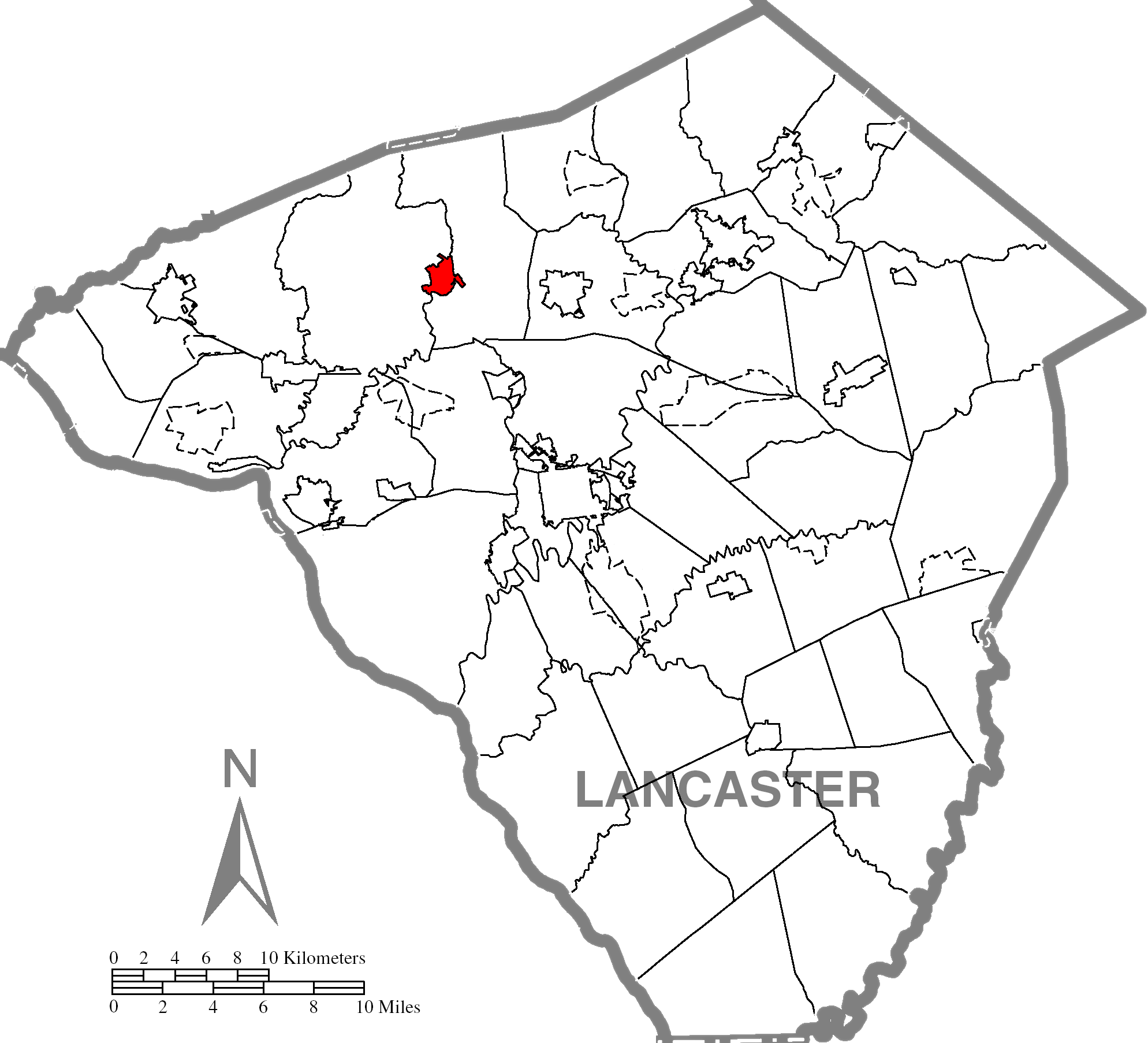 Manheimc Lancaster County Highlighted