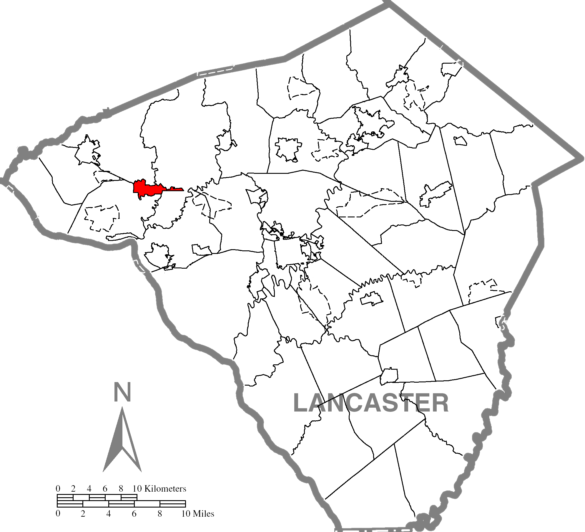 Mount Joyc Lancaster County Highlighted