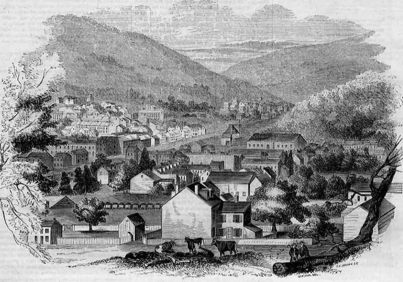 View Of Pottsvillec Pennsylvania