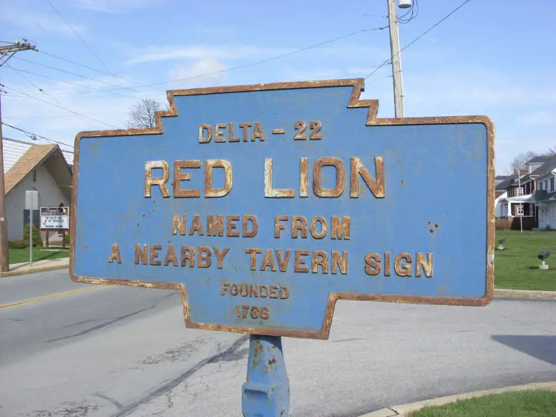Red Lionc Pa Keystone Marker