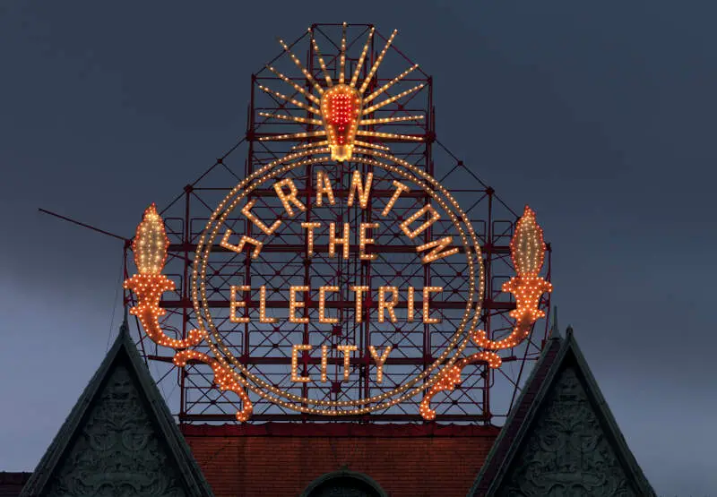 Scrantonc Pennsylvaniac Restored Historic Electric City Sign By Carol Highsmith Loc Highsm