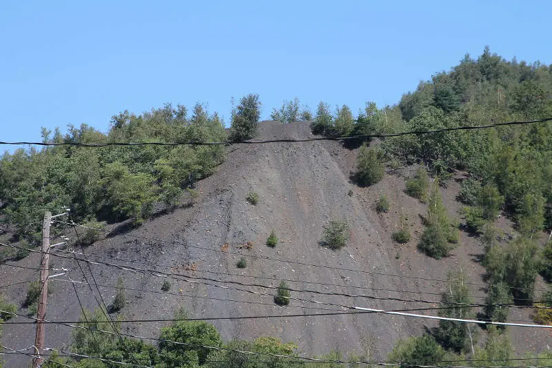 Coal Waste Pile Near Shamokinc Pennsylvania From Shamokin