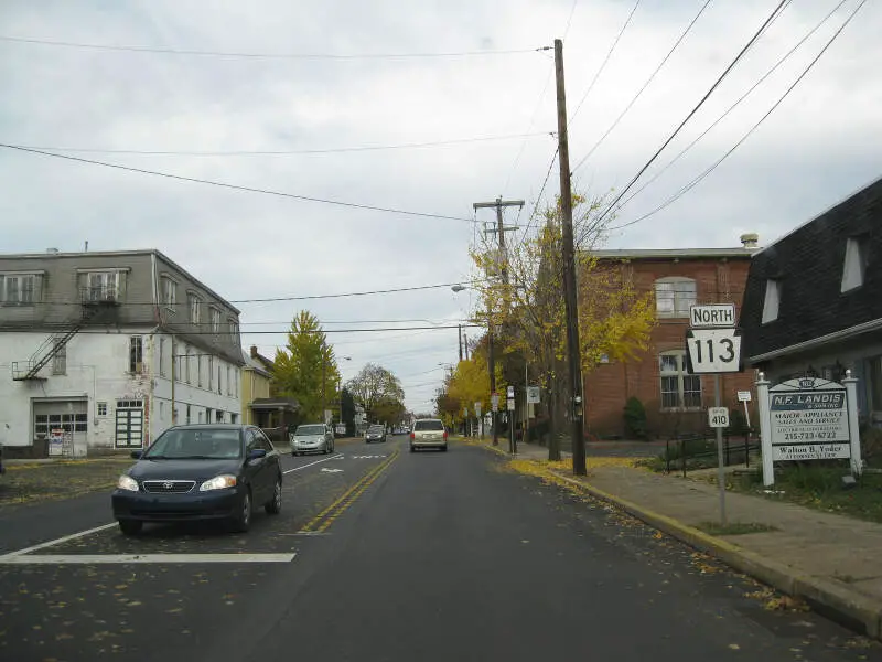 Pennsylvania State Route In Souderton