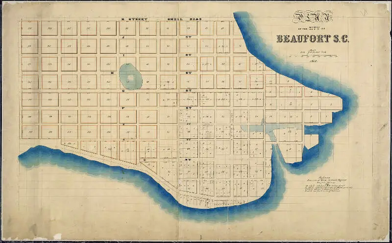 Plan Of The City Of Beaufortc S