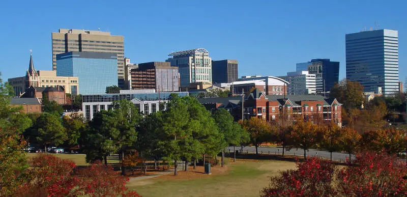 Fall Skyline Of Columbia Sc From Arsenal Hill