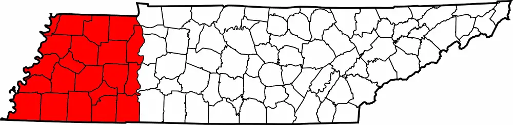 Map Of West Tennessee Counties