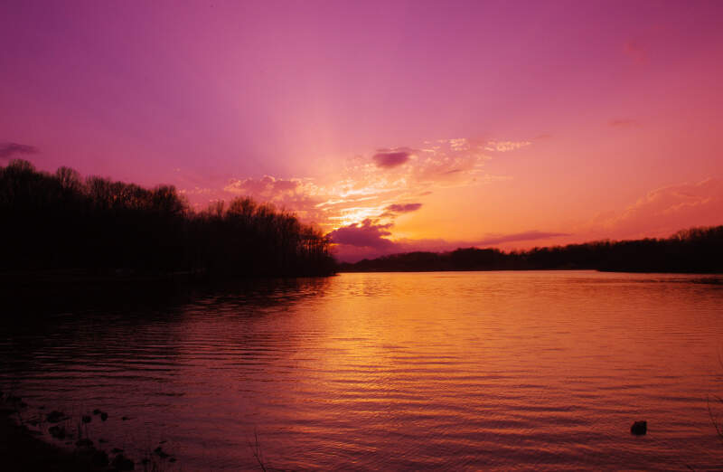 Cane Creek Lake Sunset Tn