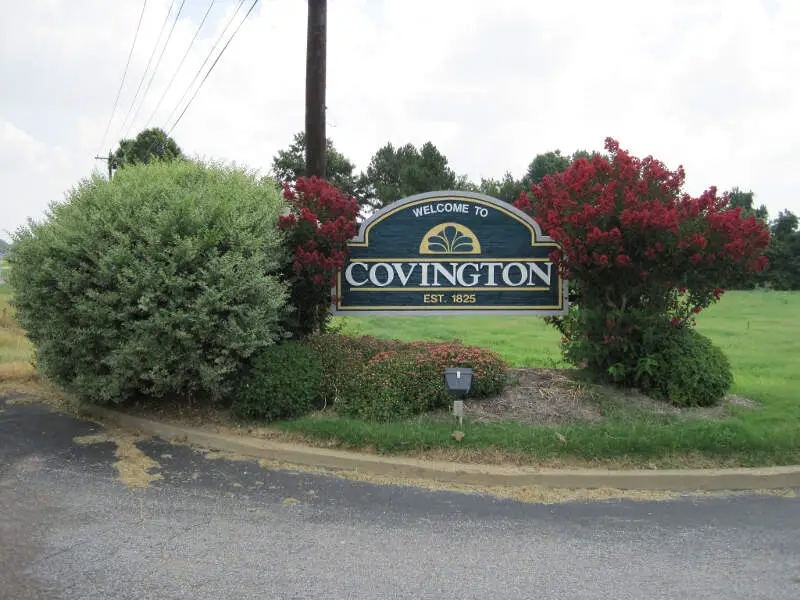 Covington Tn Welcome Sign Us