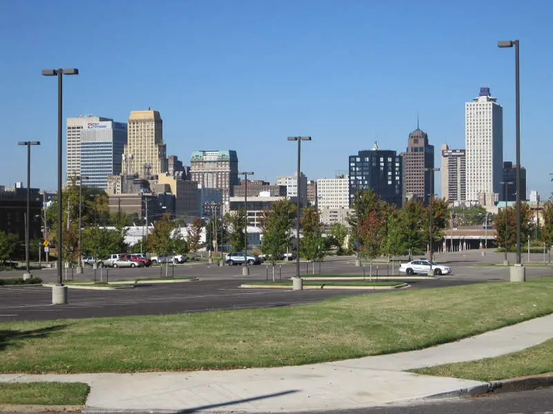 Memphis Skyline From Poplar Ave