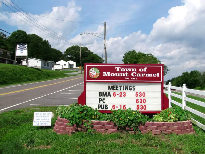 Mount Carmel Welcome Sign Tn