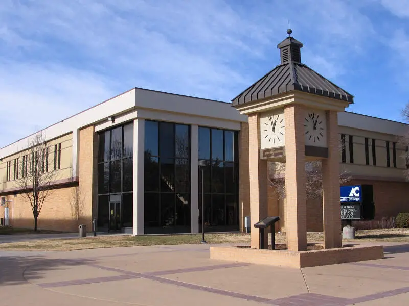 Amarillo College Washington St Clock Tower Dec