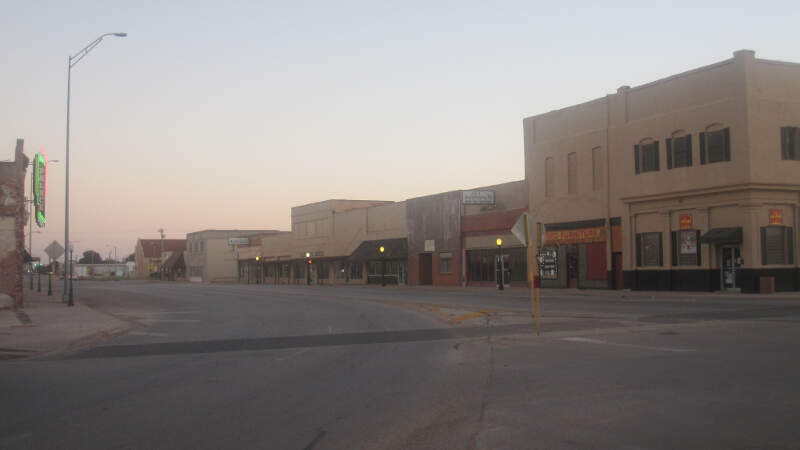 Downtown Ansonc Txc Near Sunset Img