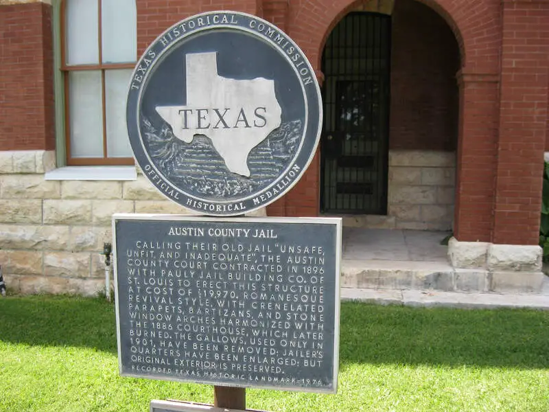 Bellville Tx Old Jail Marker