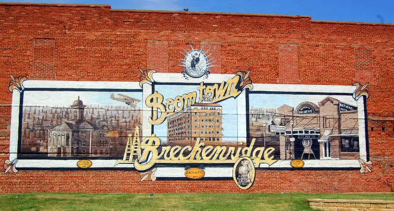 Breckenridgec Texas Mural