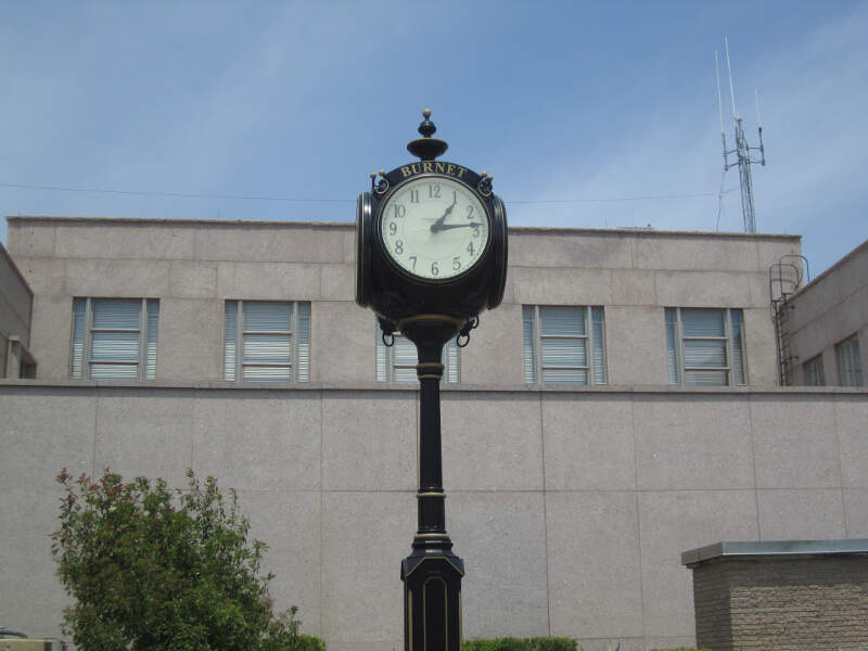 Clock At Burnet Countyc Txc Courthouse Img