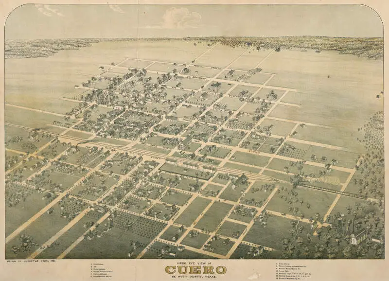 Old Map Cuero