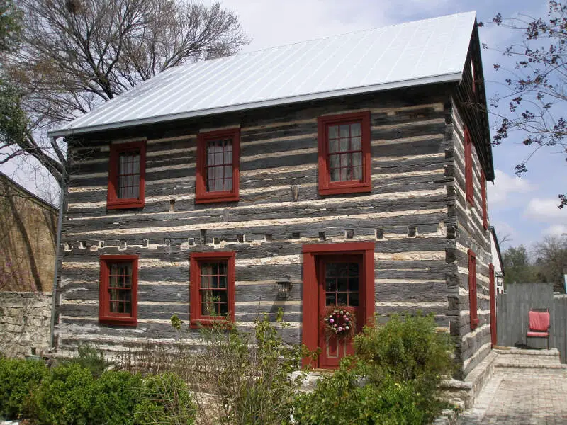 Haussegen Platz Log Haus Bed And Breakfast Fredericksburgc Texas