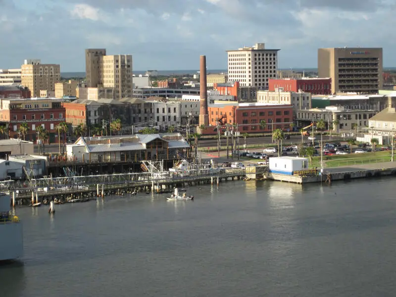 Galveston Texas Skyline From The Carnival Ecstasy