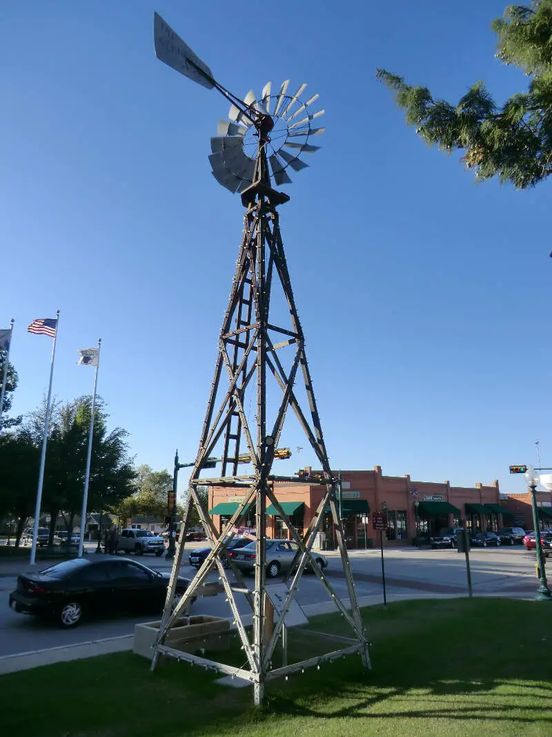 Windmill On Main Streetc Grapevinec Txc Oct