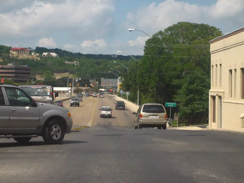 Bridge Over Guadalupe River In Kerrvillec Tx Picture