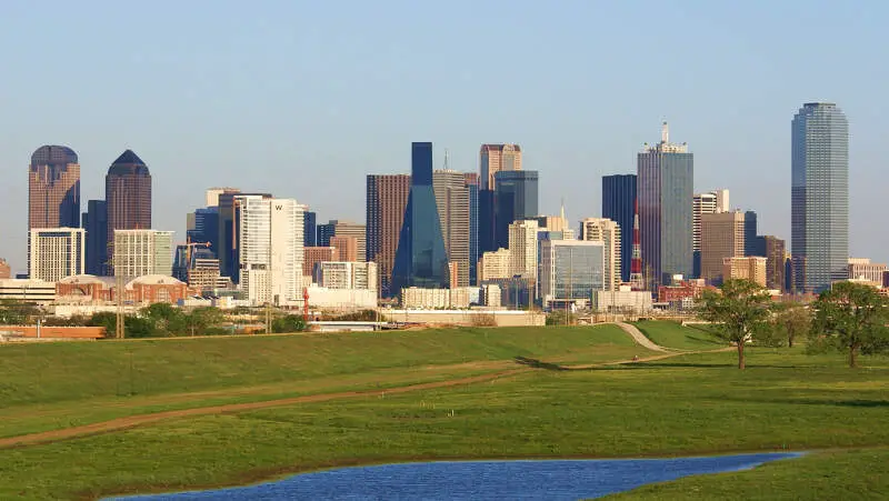 Downtown Dallas From The Trinity River
