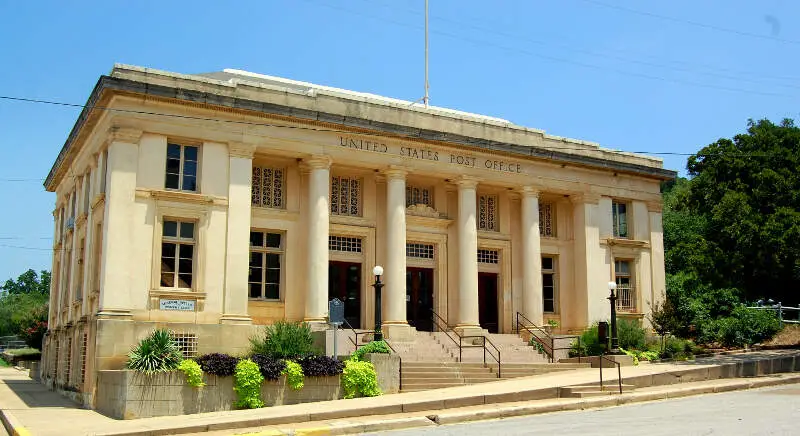 Historic Post Office In Mineral Wellsc Texas