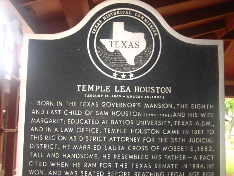 Temple Houston Historical Marker Img