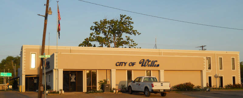 City Hall Of Willisc Texasc East View