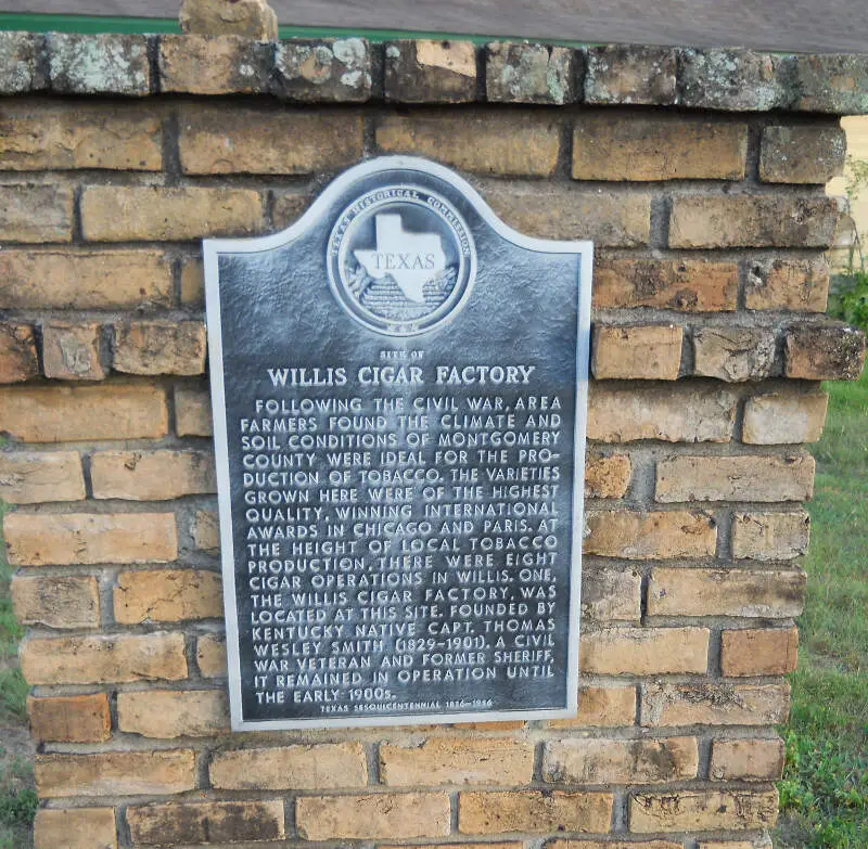 Willis Cigar Factory Texas Historic Markerc N