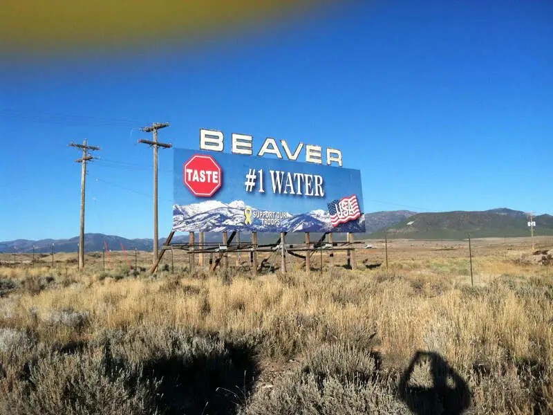 Beaver Utah Welcome Sign