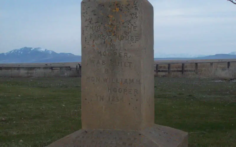 Monument For First House In Hooperc Utahc Mar