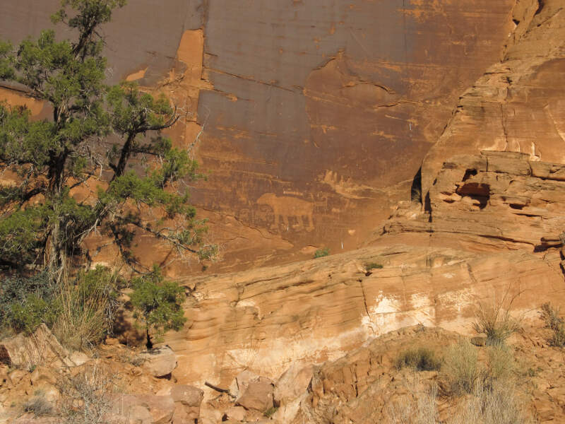 Petroglyphsc Potash Roadc Near Moabc Utah