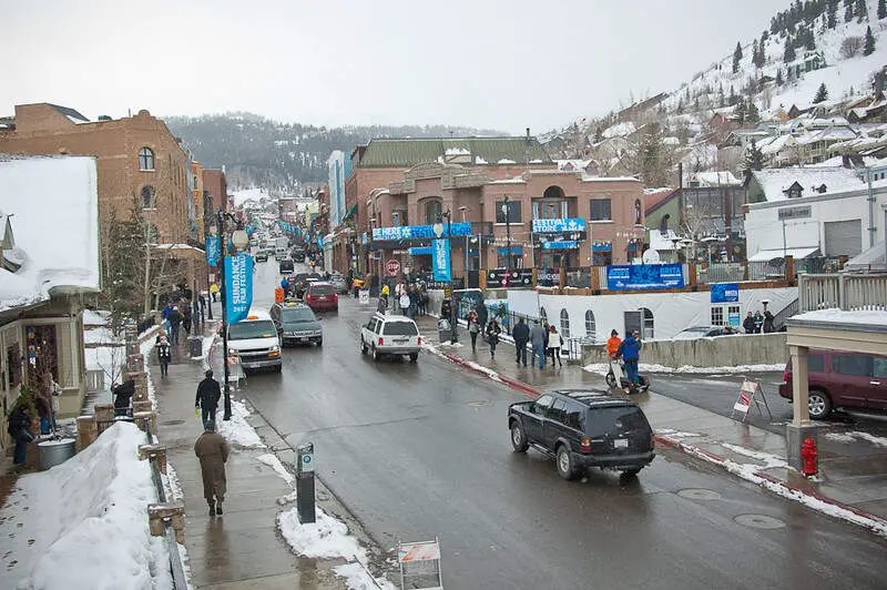 Main Street In Park City Sundance Film Festival