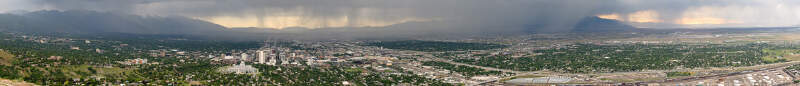 Rainstorm Over Salt Lake City