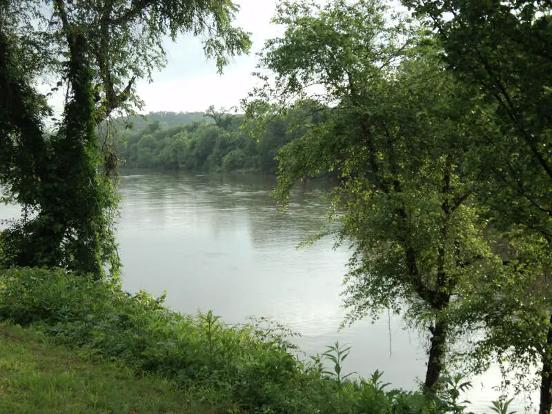 View Of The Dan River Danville Virginia