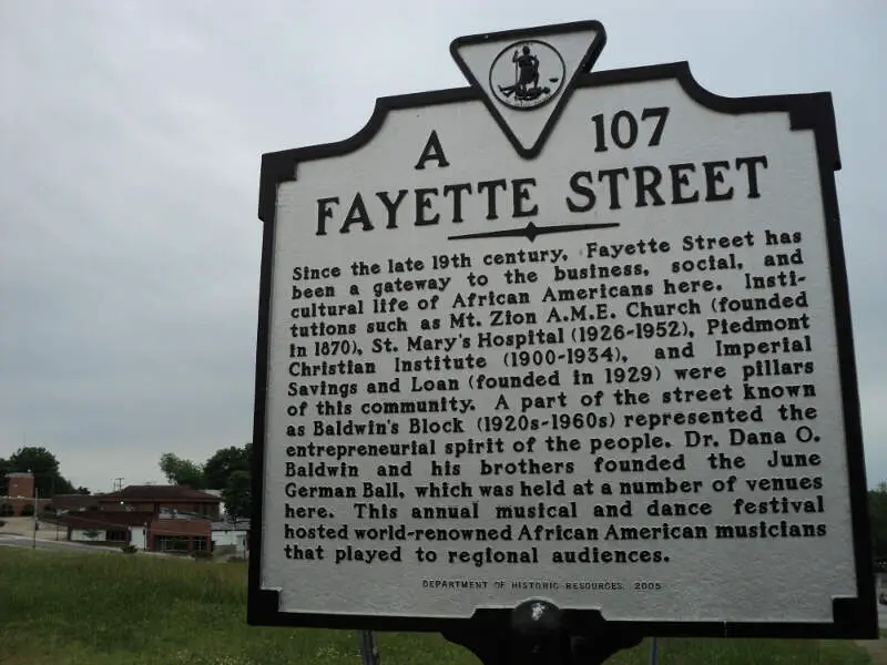 Fayette Street Martinsville Virginia State Historic Marker