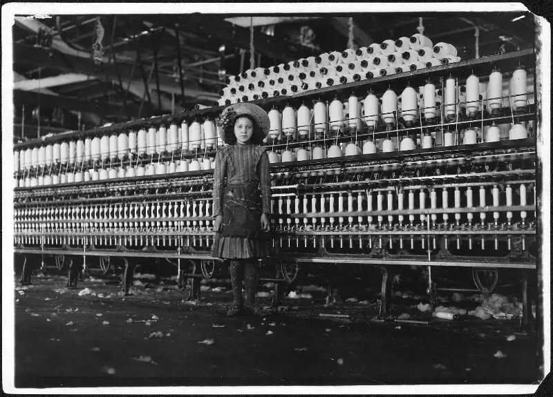 Young Spinner In Roanoke Cotton Mills