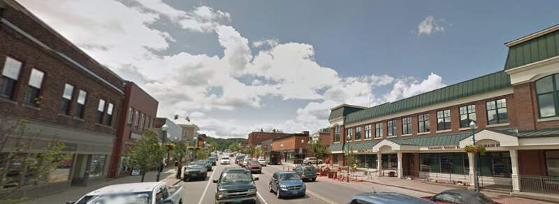 Downtown Newportc Vermontc Usa