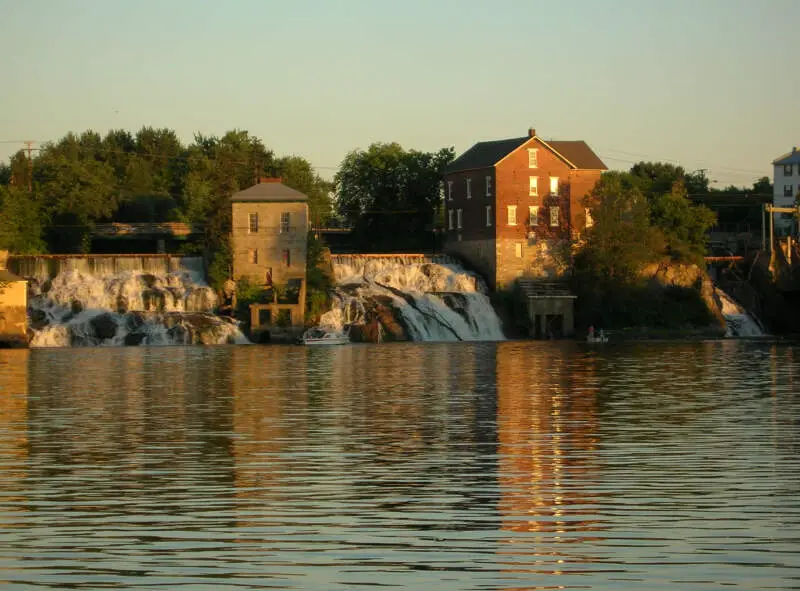August View Of Falls On Otter Creek From Vergennes Town Dock