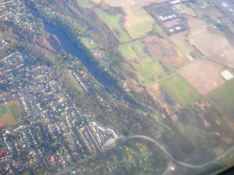 Algonac Washington From The Air