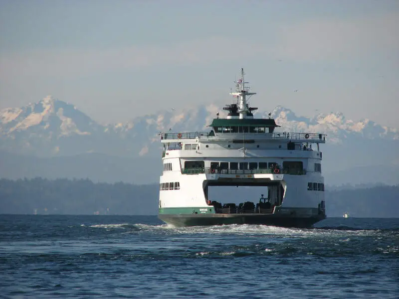 Ferry Wenatchee Enroute To Bainbridge Island Wa