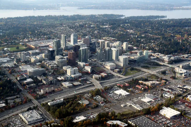 Aerial Bellevue Washington November