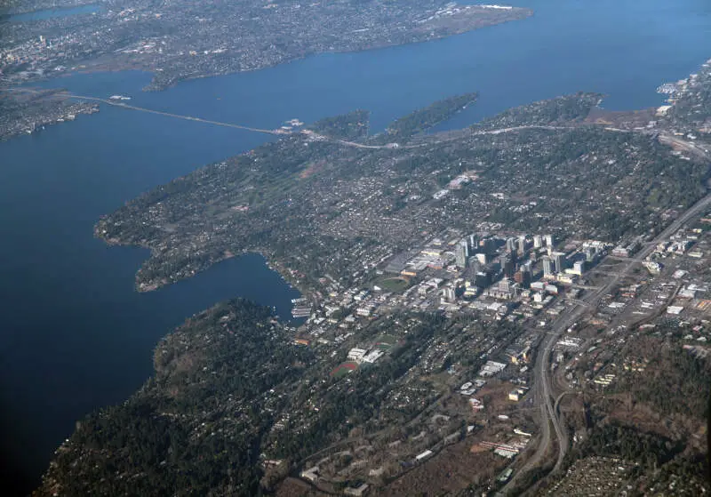 Downtown Bellevuec Washington Aerial